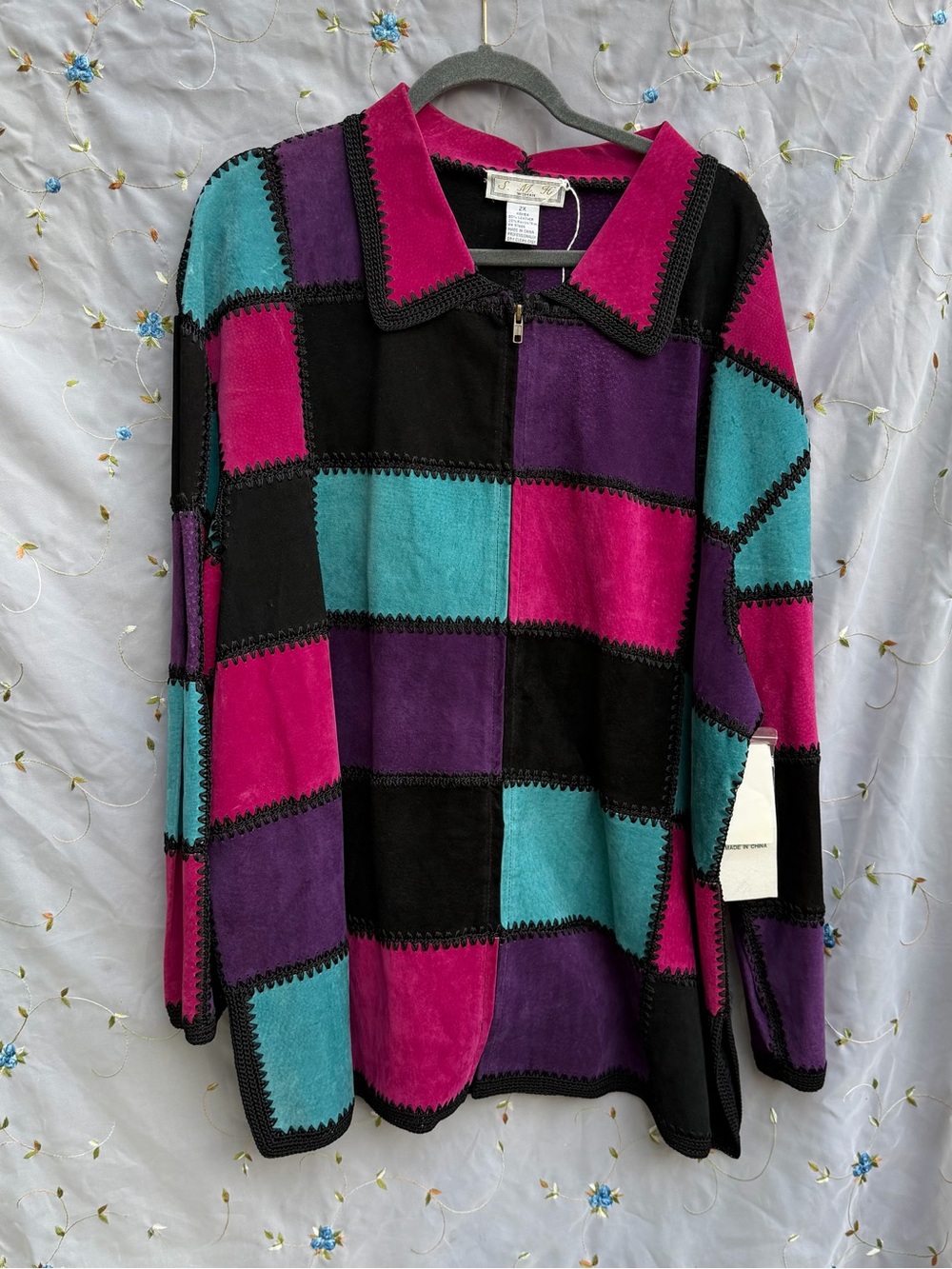 Vintage Deadstock Patchwork Leather Jacket